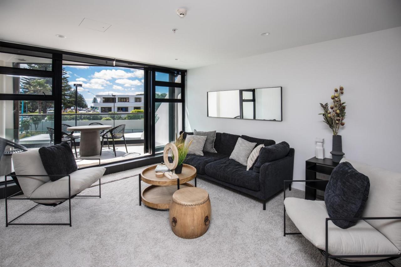 Ocean Eleven Deluxe Lägenhet Mount Maunganui Exteriör bild